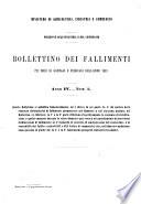 Bollettino dei fallimenti per i mesi di ...