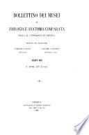 Bollettino dei Musei di Zoologia e Anatomia Comparata della R. Università di Genova