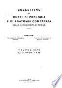 Bollettino dei musei di zoologia ed anatomia comparata della R. Università di Torino