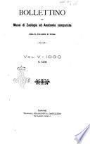 Bollettino dei Musei di zoologia ed anatomia comparata della R. Universita di Torino