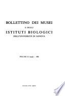 Bollettino dei musei e degli istituti biologici dell'Università di Genova