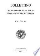 Bollettino del Centro di studi per la storia dell'architettura
