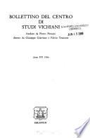 Bollettino del Centro di Studi Vichiani