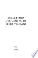 Bollettino del Centro di Studi Vichiani