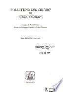 Bollettino del Centro di Studi Vichiani