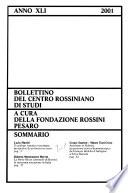 Bollettino del Centro rossiniano di studi