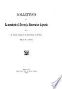 Bollettino del Laboratorio di zoologia generale e agraria della R. Scuola superiore d'agricoltura in Portici