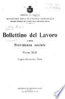 Bollettino del Lavoro e della Previdenza Sociale