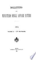 Bollettino del Ministero degli affari esteri