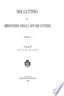 Bollettino del Ministero degli affari esteri parte amministrativa
