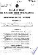 Bollettino del Ministero delle comunicazioni