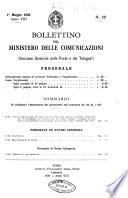 Bollettino del Ministero delle comunicazioni