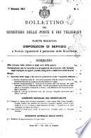 Bollettino del Ministero delle Poste e dei Telegrafi