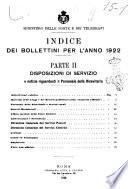 Bollettino del Ministero delle Poste e dei Telegrafi