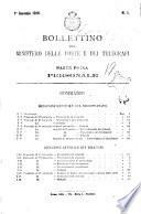 Bollettino del Ministero delle Poste e dei Telegrafi