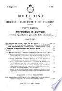 Bollettino del Ministero delle poste e delle telecomunicazioni. Parte prima personale