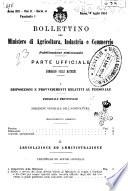 Bollettino del Ministero di agricoltura, industria e commercio. Serie C, Relazioni e studi scientifici e tecnici