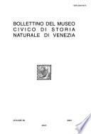 Bollettino del Museo civico di storia naturale di Venezia