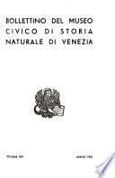 Bollettino del Museo civico di storia naturale di Venezia