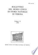 Bollettino del Museo civico di storia naturale di Verona