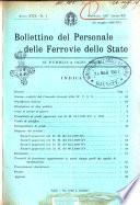 Bollettino del personale delle ferrovie dello Stato