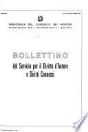 Bollettino del Servizio per il diritto d'autore e diritti connessi