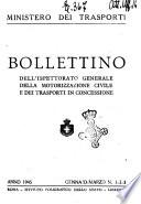 Bollettino dell'Ispettorato generale della motorizzazione civile e dei trasporti in concessione