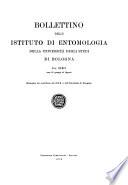 Bollettino dell'Istituto di entomologia Guido Grandi della Università degli studi di Bologna