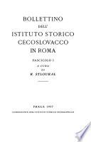 Bollettino dell'Istituto storico cecoslovacco in Roma
