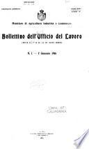 Bollettino dell'Ufficio del Lavoro. Nuova Serie