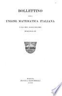 Bollettino dell'Unione matematica italiana