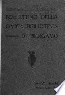 Bollettino della Biblioteca civica di Bergamo