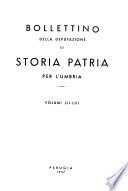Bollettino della Deputazione di storia patria per l'Umbria