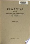 Bollettino della Deputazione di storia patria per l'Umbria