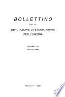 Bollettino della Deputazione di storia patria per l'Umbria