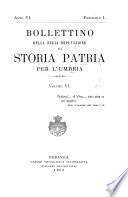 Bollettino della Deputazione di storia patria per l'Umbria