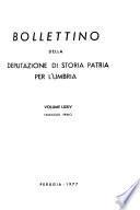 Bollettino della Deputazione di storia patria per l'Umbria