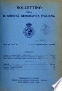 Bollettino della Reale Società geografica italiana