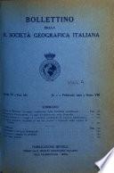 Bollettino della Reale Società geografica italiana