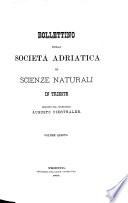Bollettino della Società Adriatica di Scienze Naturali in Trieste