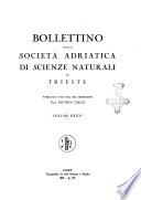 Bollettino della Società adriatica di scienze naturali in Trieste