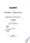 Bollettino della Società adriatica di scienze naturali in Trieste