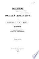 Bollettino della Società adriatica di scienze naturali in Trieste ...