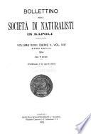Bollettino della Società dei naturalisti in Napoli