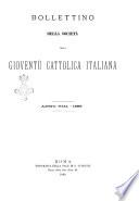 Bollettino della Società della gioventù cattolica italiana