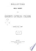 Bollettino della Società della gioventù cattolica italiana