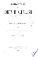 Bollettino della Società di naturalisti in Napoli