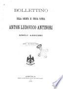 Bollettino della Società di storia patria Anton Ludovico Antinori negli Abruzzi