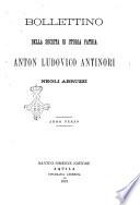 Bollettino della Società di storia patria Anton Ludovico Antinori negli Abruzzi