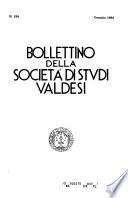 Bollettino della Società di studi valdesi